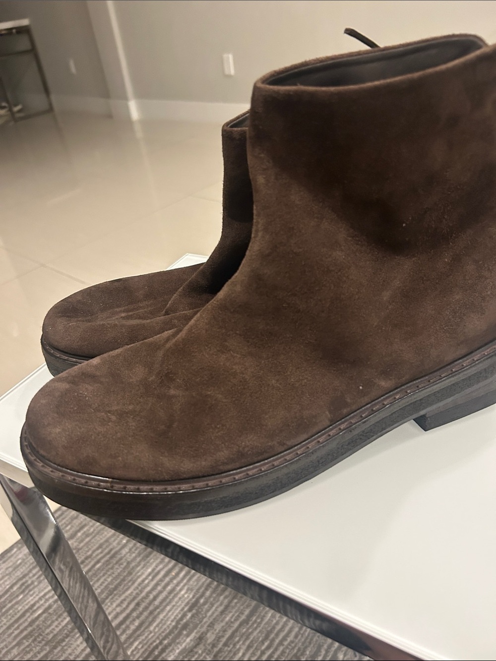 Marsell Men's Dark Brown Suede Chukka Boots